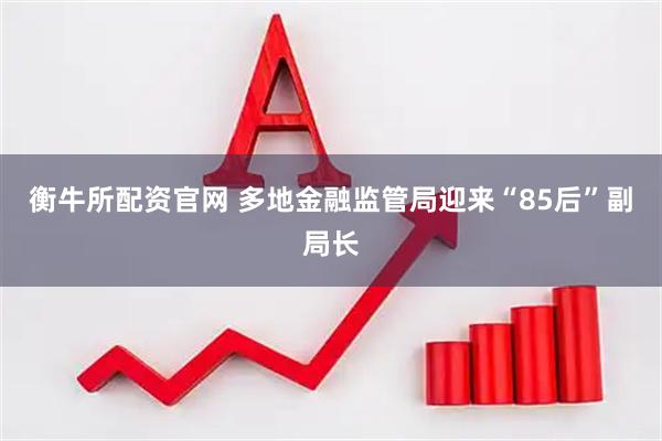衡牛所配资官网 多地金融监管局迎来“85后”副局长
